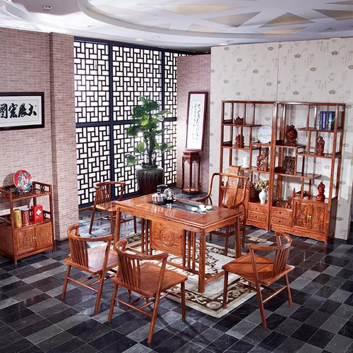 lx 古典红木客厅家具 新中式茶台